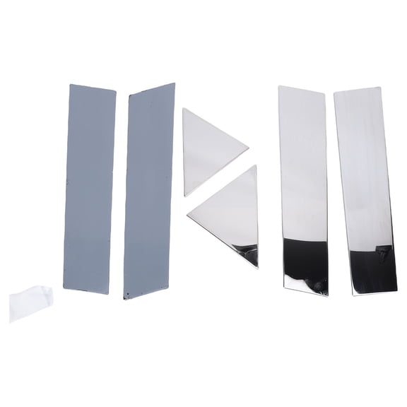 BIMZUC 6 Piece Stainless Steel Chrome Pillar Post Trim Set Polished Door Window Cover Panel Replacement for Chrysler 300 2005-2010 (15.75 inches / 40 cm)