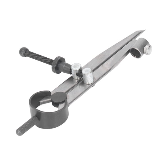 BIMZUC 6 inch / 150 mm Flat Leg Spring Caliper Carbon Steel Divider Multipurpose Scribing Tool for Woodworking Geometry Drawing Leather Crafting Adjustable Compass Precision Measuring Tool