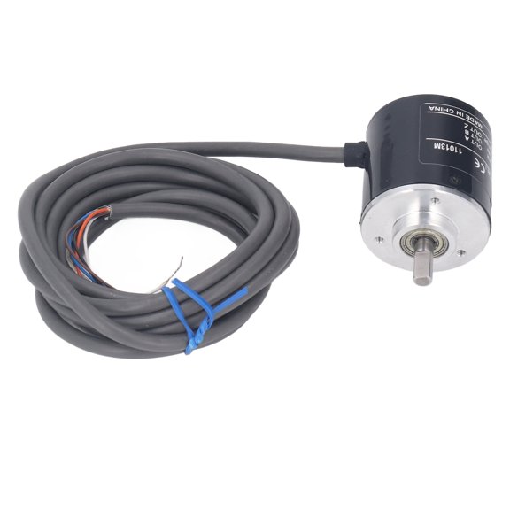 BIMZUC 600P/R Rotary Encoder E6B2-CWZ6C Stainless Steel High Accuracy AB 2 Phase Optical Encoder for Industrial Automation DC 5V-24V (4.33 x 4.33 x 2.76 inches / 11.00 x 11.00 x 7.00 cm)