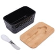 thumbnail image 1 of BIMZUC 600ml Ceramic Butter Dish with Double‑Sealed Lid, Built‑in Cutter, Dishwasher Safe – Kitchen Countertop Butter Keeper, 1 of 6