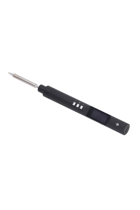 65W PD3.0 Smart Electric Soldering Iron CNC Metal Housing Open Source Programming Welding Iron Kit Type-C Interface OLED Screen Portable Temperature Controlled Repair Tool 6.69 inches / 17 cm
