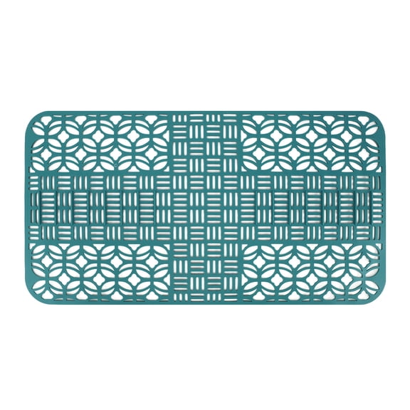 BIMZUC 66x35cm Silicone Sink Mat – Heat‑Resistant, Anti‑Slip, Cut‑Out Design for Kitchen, Counter, Fridge & Pet Use