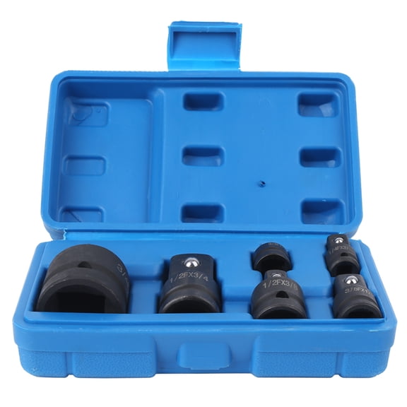 BIMZUC 6Pcs/Set Impact Socket Converter Reducer Adapter Set 1/2in 1/4in 3/8in 3/4in