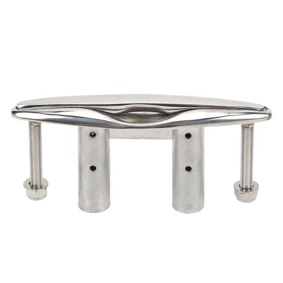 BIMZUC 6in Pull Up Boat Cleat 316 Stainless Steel Heavy Duty Marine Dock Cleat with Locknuts for Yacht, 6 inches / 15.24 cm