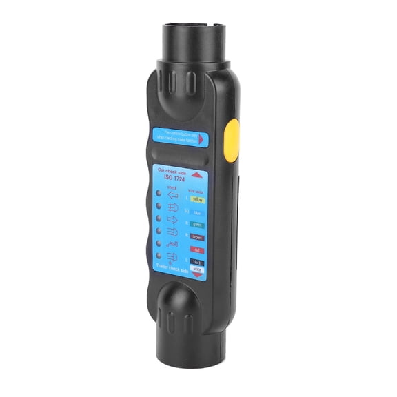 BIMZUC 7-Pin Truck Trailer Plug Socket Tester Wiring Circuit Light Test Tool Resistance 12V