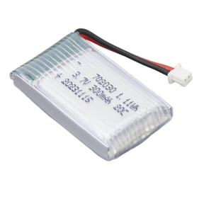 BIMZUC 702030 RC Drone Lithium Battery 3.7V 300mAh 20C with PH1.25 Reverse Plug, High Performance Aircraft LiPo Polymer Replacement Battery