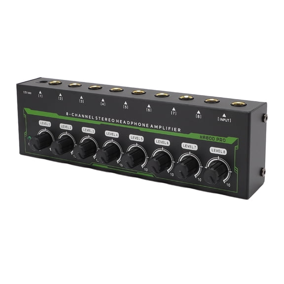 BIMZUC 8 Channel Headphone Amplifier Stereo Splitter EU Plug Studio Mixer 9.45 inches / 24.00 cm[cite: 1]