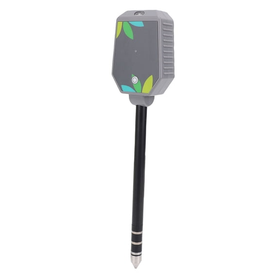 BIMZUC 8-in-1 Bluetooth Digital Soil PH Tester Kit High Accuracy Electric Moisture EC Temperature Sunlight Intensity Meter for Garden Plants (7.87 inches / 20 cm) Black