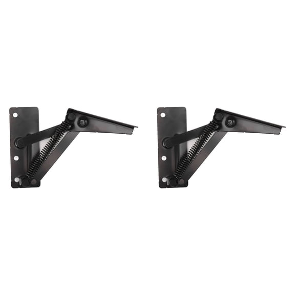 BIMZUC 80 Degrees Shear Hinge Cold Rolled Steel Foldable Upturned Support Hinge for Cabinet Doors Bed Sofa Folding Spring Hinges 5.91 inches / 15 cm