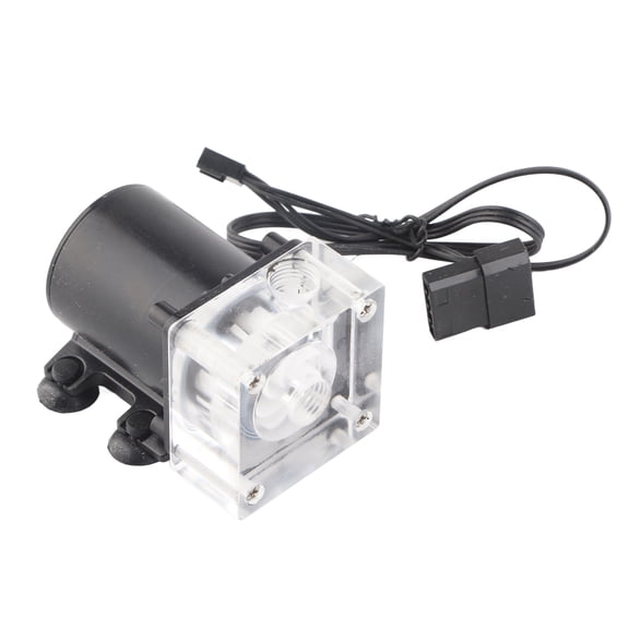 BIMZUC 800L High Flow G1/4 Thread Water Pump For CPU PC Computer Cooling System, Ultra-Quiet Operation, 5 Meters / 16.4 Feet Pump Head, 3.1 x 2.1 Inches / 7.8 x 5.3 cm, Waterproof Design, Black