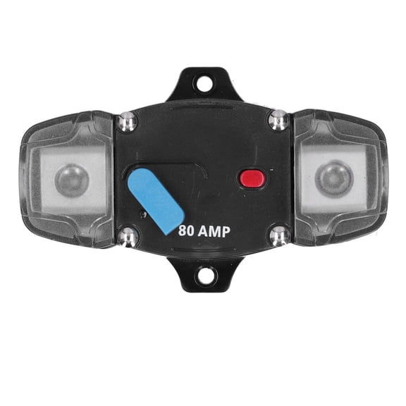 BIMZUC 80A Automatic Circuit Breaker Fuse Reset Overload Protection for Car Marine Boats Audio Video System