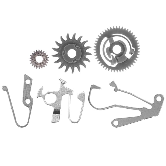 BIMZUC 8200 Watch Movement Calendar Accessory Gear Spare Parts Kit, 6-Piece Assorted Silver Set for Professional Maintenance and Repair (1.96 inches / 5 cm) - Essential Tool for Watchmakers