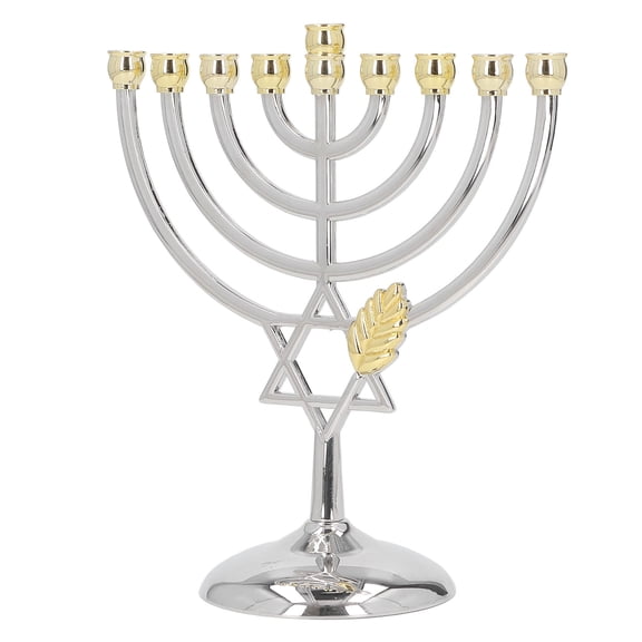 BIMZUC 9 Arm Candelabra Rust Prevention Exquisite Simple Metal Candle Holder Table Centerpiece Home Decoration, 7.1 inches / 18 cm