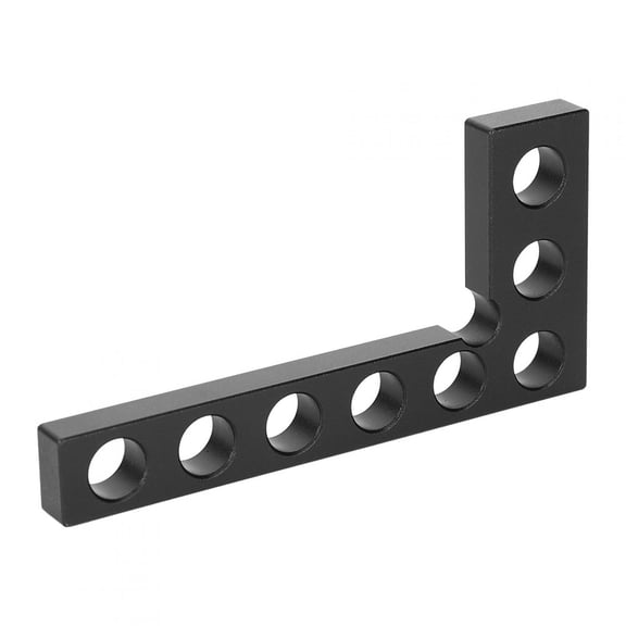 BIMZUC 90 Degree Positioning Squares Right Angle Ruler Woodworking Tools Metric Ruler 100 mm / 3.9 in Black