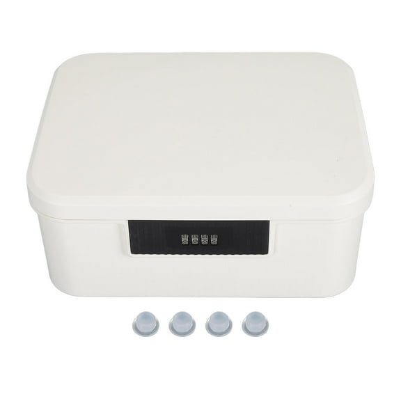 BIMZUC 9L Lockable Privacy File Organizer – Dual‑Layer Password Box for Documents & Essentials, White