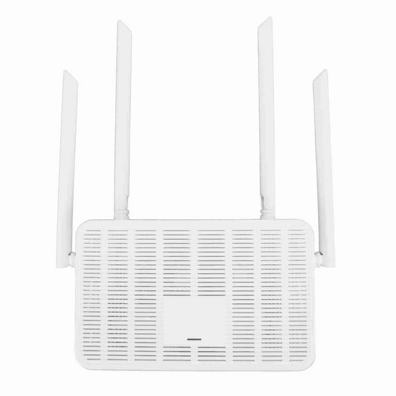 BIMZUC AC1200Mbps Wireless Router Dual Band Wireless Internet Router with 4 Fast Ethernet Ports, Supports Access Point Mode, IPv6 and Parental Controls (EU Plug, 10.2 x 9.8 in / 26.0 x 25.0 cm)