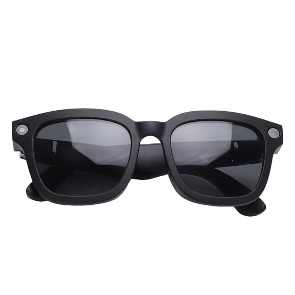 BIMZUC AI Smart Camera Glasses 1080P HD Video Recording Hands-Free Real-Time 25 Language Translation Bluetooth 5.3 Wireless Music Playback Interchangeable Lenses 8MP Photography Eyewear Black