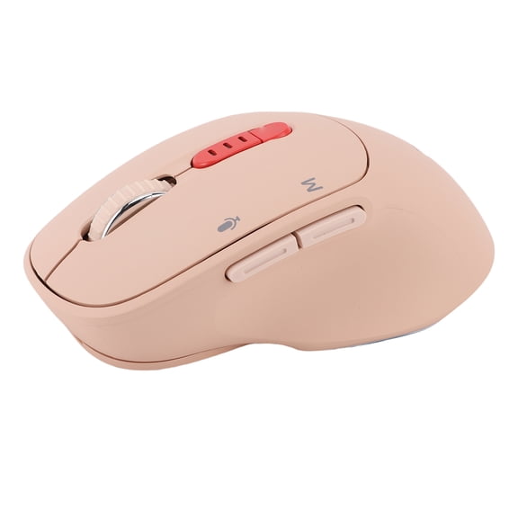 BIMZUC AI Voice Mouse for GPT 6 in 1 Voice Typing Translation Quiet Ergonomic Rechargeable Bluetooth Wireless Computer Mouse for Desktop PC Light Pink 5.12 inches / 13 cm