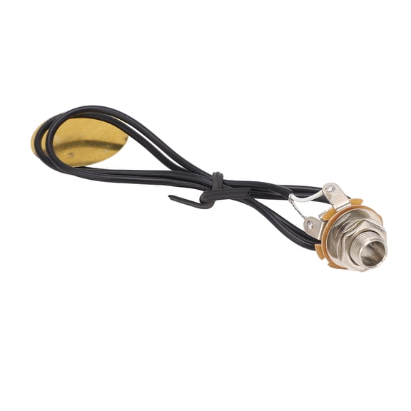 BIMZUC Acoustic Guitar Pickup Piezo Transducer Jack Pre Wired Amplifier Professional Musical Instrument Accessories Metal Sensor Thread, 20.47 inches / 52 cm Length