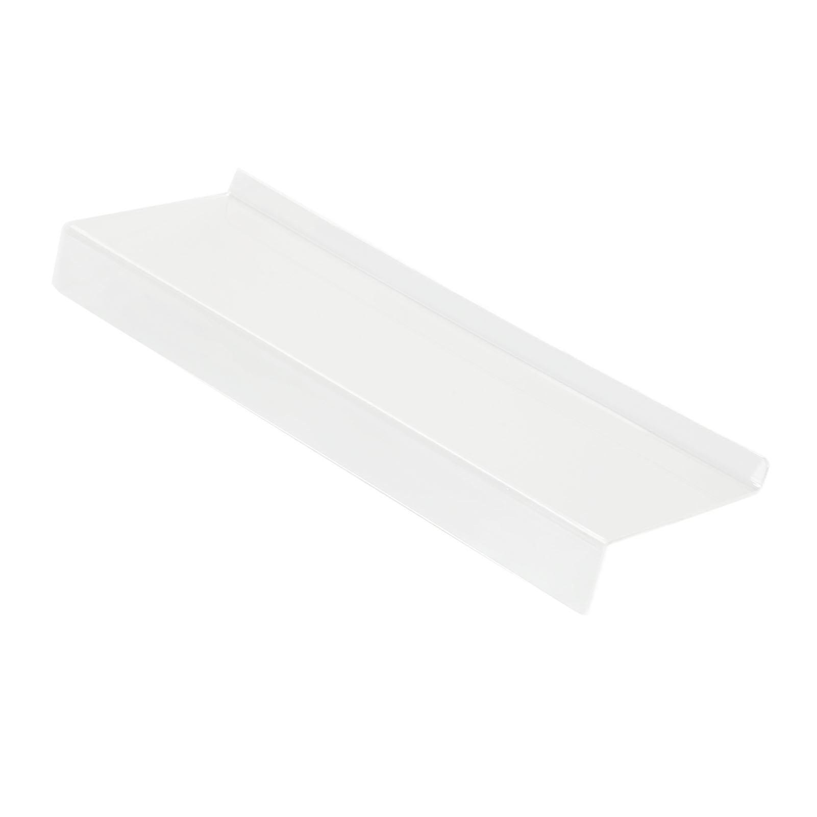 BIMZUC Acrylic Keyboard Riser – Low Front Lip, Polished Finish, Tilted Design for Comfortable Typing, Stable & Durable – Transparent Keyboard Stand for Home Office