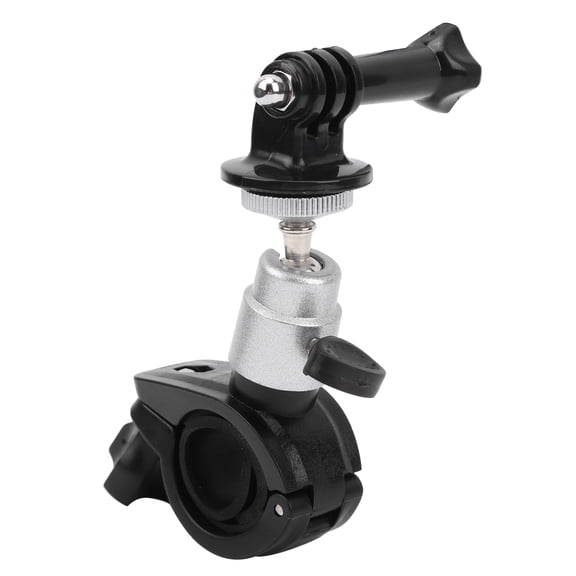 BIMZUC Action Camera Bike Bicycle Bracket Fixed Holder Clamp Clip Accessory Mount for DJI OSMO ACTION & GoPro 9, Secure Anti-Slip Grip Handlebar Support, Black (3.9 inches / 10 cm)