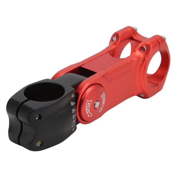 BIMZUC Adjustable Bike Hollow Stem CNC Machining Bicycle Handlebar Extender for Mountain Road Bike Red and Black 31.8x110mm Aluminum Alloy Replacement Part[cite: 1]