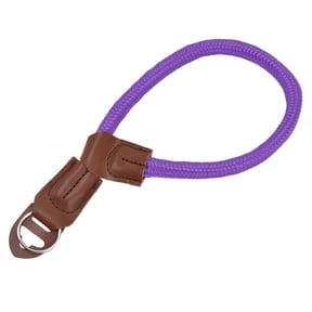 BIMZUC Adjustable Camera Hand Wrist Strap for Nikon Digital SLR Cameras, Quick Release Hand Rope with High Strength Nylon Wire and Leather, Purple, 11.8 in / 30 cm Length