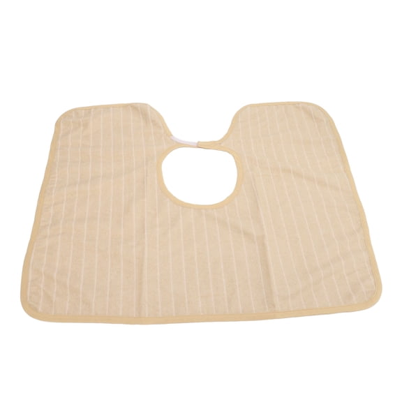 BIMZUC Adult Bibs for Eating Waterproof Saliva Towel Bib Drooling Clothing Protector Camel Stripes for Elderly Seniors Disabled (9.45 inches / 24 cm)