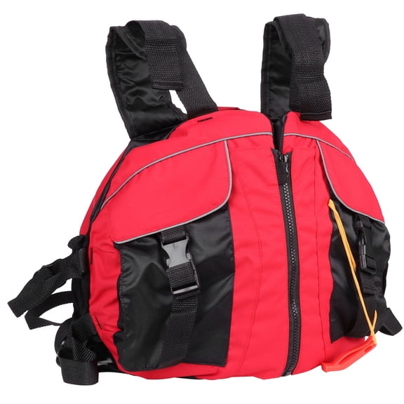 BIMZUC Adult Life Jacket Vest Beatle Shape High Buoyancy Equipment for Canoeing Fishing Boating Rafting Surfing Unisex Adjustable Fit Water Safety Gear Red