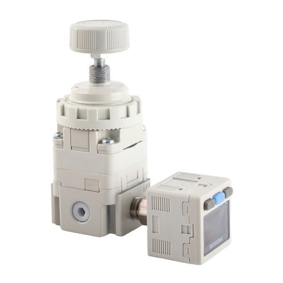 BIMZUC Air Pressure Regulator Valve Precise Control Compressed Air Regulator Pneumatic Reducing Valve with Gauge Bracket (5.5 in / 14 cm)