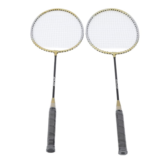 BIMZUC Alloy Badminton Rackets Set of 2 Adults Teenager Lightweight Racquets with Bag
