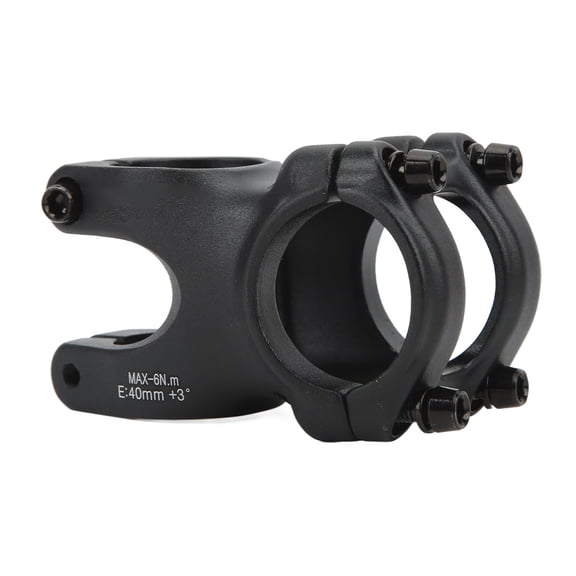 BIMZUC Aluminum Alloy Bike Stem 31.8mm 1.25 inches Short Handlebar Stem Riser Hollow Anti-Skid Wear-Resistant for Mountain Bike Road Bike BMX MTB DIY Cycling Replacement Accessories, Black