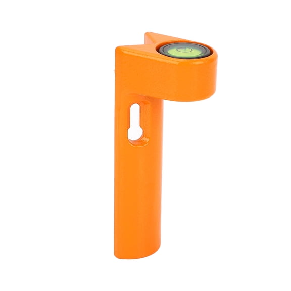 BIMZUC Aluminum Alloy Right Angle Rod Level, 90 Degree Pole Bubble Level for Surveying, Tower Ruler Level Measuring Tool with Wrench, 4.72 inches / 12 cm Length