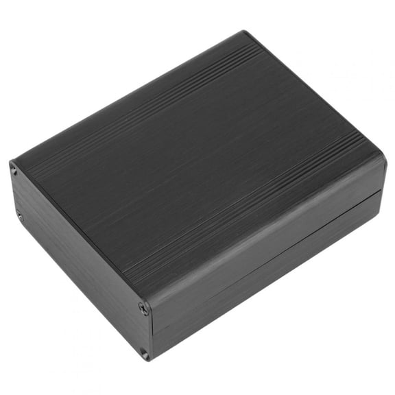 BIMZUC Aluminum Enclosure Split Circuit Board Heat Dissipation Shielded Electricity Box Project Case, Black Aluminum Alloy DIY Electronic Project Case Junction Box, 1.5x3.5x4.3 inches / 38x88x110 mm