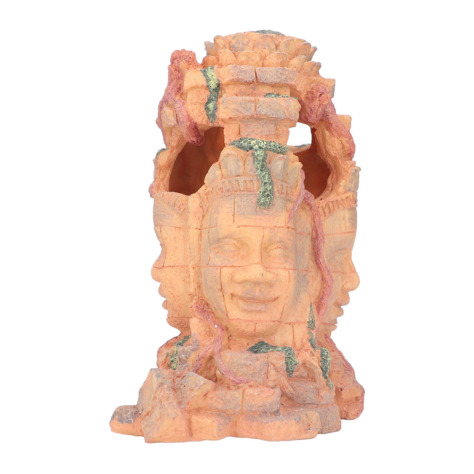 BIMZUC Aquarium Buddha Ornament Reptile Shelter Resin Hideout Cave Multipurpose Decoration for Fish Tank Fountain Landscape Safe Fish Tank Decor 10.6 inches / 27 cm