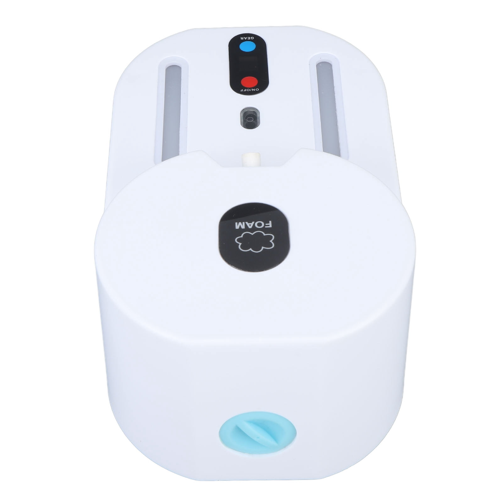 BIMZUC Automatic Foaming Liquid Soap Dispenser Wall Mounted Touchless Infrared Sensor Battery Operated for Bathroom Kitchen White