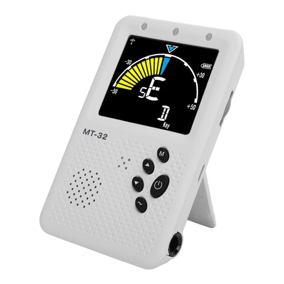 BIMZUC Automatic Metronome Tuner LCD Color Screen 3 in 1 Musical Instrument Tuning Tool Universal for Guitar Bass Violin Ukulele with Built-in Battery