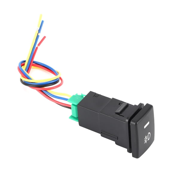 BIMZUC Automotive Fog Light Switch Push Button Control with Wiring Cable 33mm Standard Fit Replacement Accessory for Toyota Camry Yaris Highlander Prius Levin