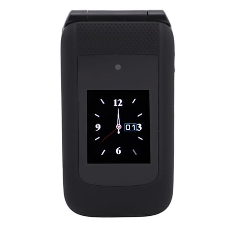 BIMZUC B326 Senior Flip Cell Phone 2G Unlocked Mobile Phone with 5800mAh Large Battery, 2.4 Inch Dual Screen, Big Buttons, Loud Volume, FM Radio, SOS, and Bluetooth for Elderly, Black