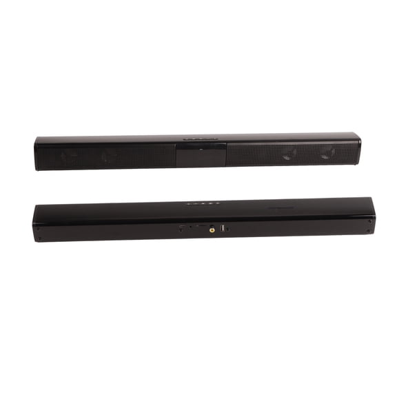 BIMZUC BS-28E RGB Bluetooth Speaker Strip Sound Bar for TV Computer and Home Theater, Wireless Audio with Built-in 2000mAh Battery and Remote Control, 22.8 inches / 58 cm, Black Edition