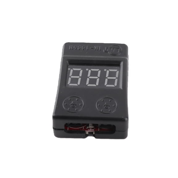 BIMZUC BX100 1-8S LiPo Battery Voltage Tester Low Voltage Buzzer Alarm with LED Indicator, Precise RC Part for Quadcopter Helicopter, Essential Accessory for Battery Monitoring, 1 Piece [cite: 10]