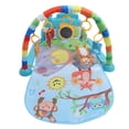 thumbnail image 1 of BIMZUC Baby Gyms Play Mat Infant Activity Play Piano Tummy Time Mat with Hanging Rattles Monkey and Owl Pattern, Multicolor, 1 of 9