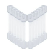 BIMZUC Baby Locks (12-Pack) Child Safety Cabinet Proofing, Safe Quick and Easy Adhesive Cabinet Drawer Door Latches No Screws Magnets Multi-Purpose for Cabinets and Drawers, Toilet, Fridge & More