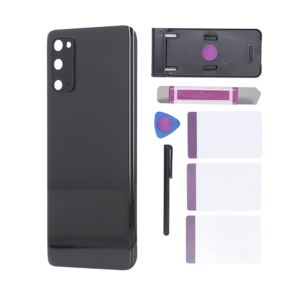 BIMZUC Back Glass Replacement Kit for Samsung Galaxy S20, Rear Housing Panel Door with Camera Lens, Tape, Touch Pen, Phone Stand and Repair Tools, 7.87 inches / 20 cm