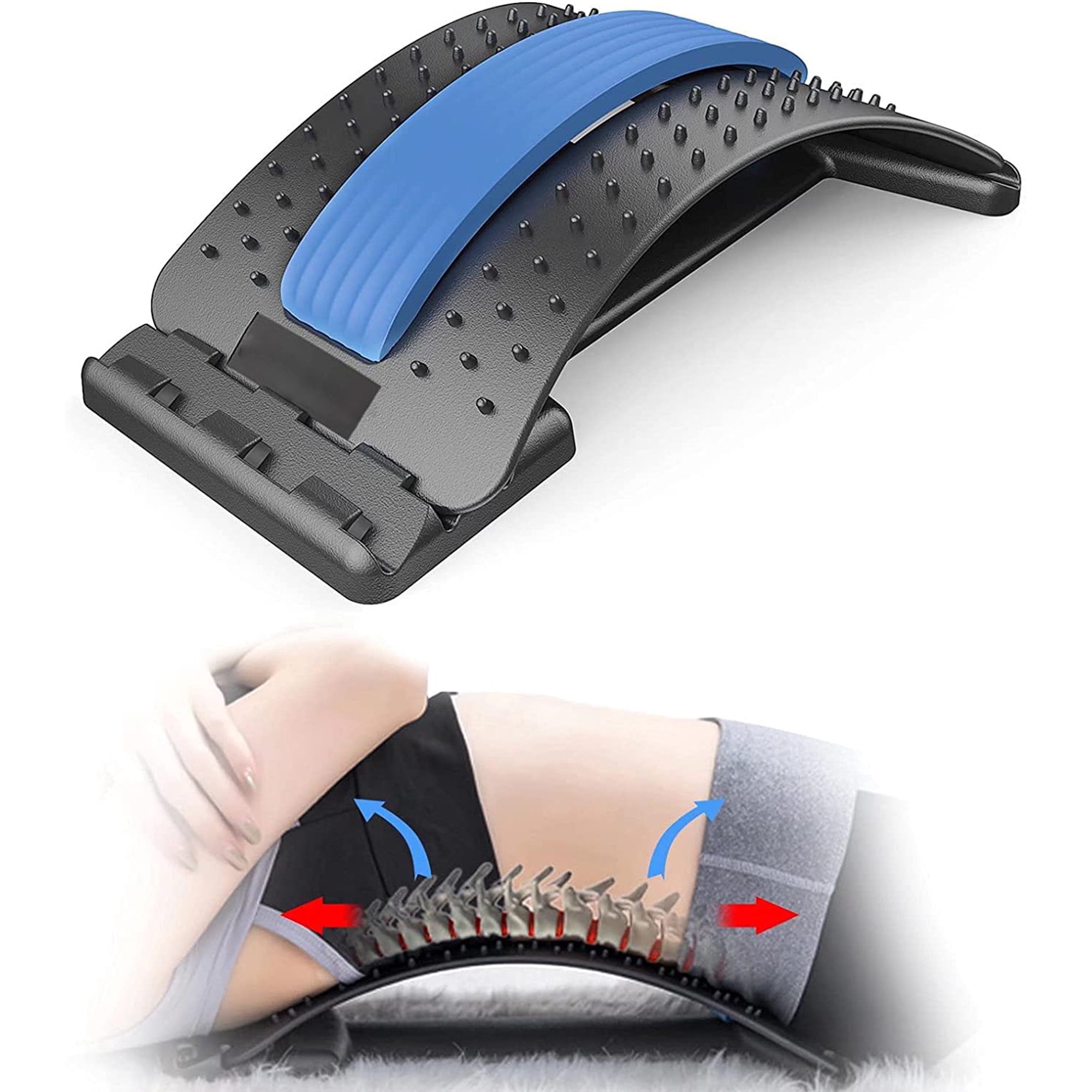 BIMZUC Back Stretcher for Pain Relief Back Cracker Upper Lower
