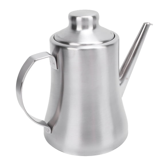 BIMZUC Bacon Grease Container with Strainer 304 Stainless Steel Oil Storage Pot with Lid 32 oz / 946 ml Silver