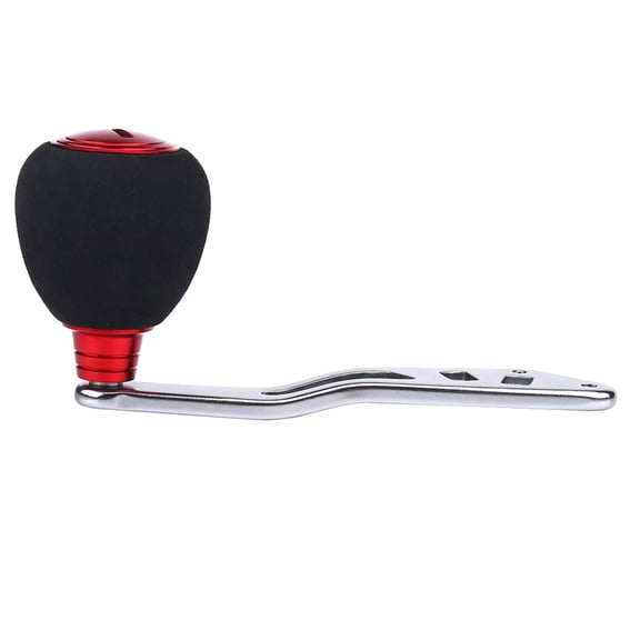 BIMZUC Baitcasting Reel Handle Replacement, CNC Aluminum with EVA Knob, 3.7 inches / 9.4 cm, Fishing Tool for Daiwa Abu, Red