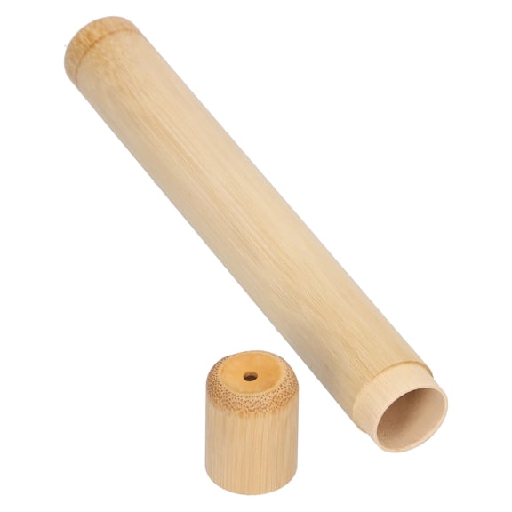 BIMZUC Bamboo Tea Storage Jar Container Mini Portable Tea Caddy for Loose Tea 8.66 inches / 22.0 cm