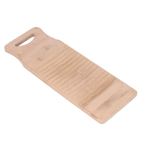 BIMZUC Bamboo Washboard Practical Hand Wash Laundry Cleaning Board for Home School 15.7 inches / 40 cm Length