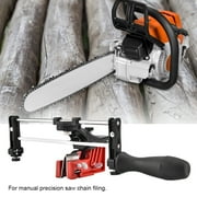 BIMZUC Bar Mounted Manual Chain Sharpener, Professional Saw Chain Filing Guide Tool for Precision Sharpening 11.81 inches / 30.0 cm